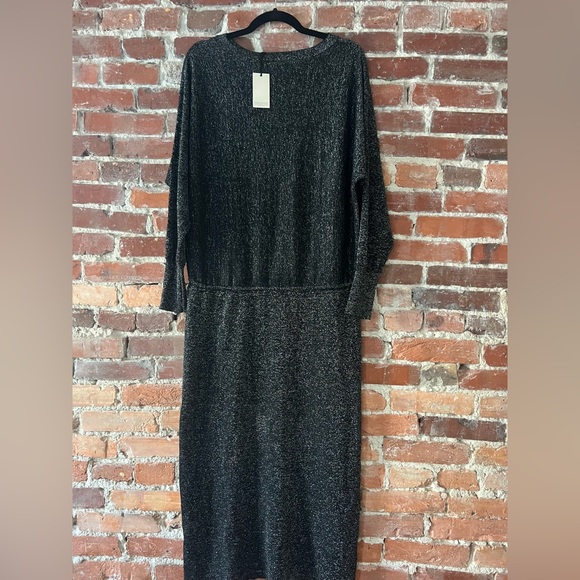 Capsule Women’s Sparkle Midi Metallic Dress in Black and Silver Size 8/10 - Picture 5 of 8